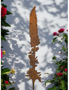 Gartenstecker Edelrost Gartenstecker Lupine - Höhe 100 cm Der Edelrost Gartenstecker Lupine  ist ein wunderschönes Gartendeko Ac 2
