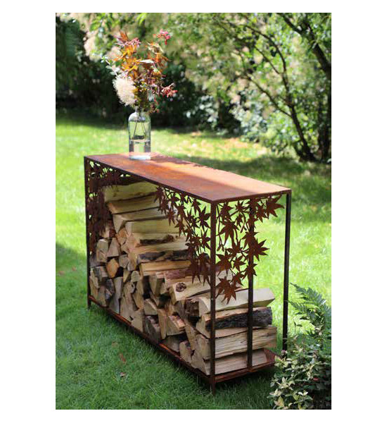 Kaminholzregale und Herzen Holztapler - Tisch - Mit Ahorn - Breite 118 cm Breite 118 cm