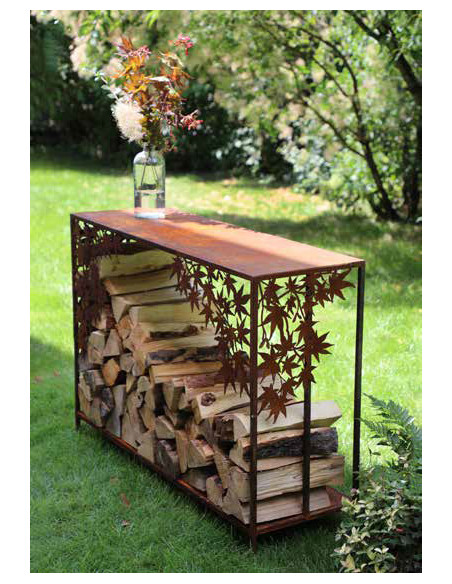 Kaminholzregale und Herzen Holztapler - Tisch - Mit Ahorn - Breite 118 cm Breite 118 cm