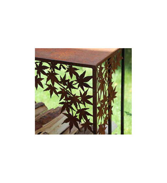 Kaminholzregale und Herzen Holztapler - Tisch - Mit Ahorn - Breite 118 cm Breite 118 cm