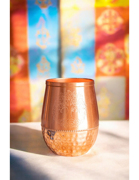 Baum des Lebens - Symbol für Hoffnung und eine glückliche Zukunft Wasser Becher aus Kupfer mit Yggdrasil - Baum des Lebens - 450 Baum des Lebens - Symbol für Hoffnung und eine glückliche Zukunft Wasser Becher aus Kupfer mit Yggdrasil - Baum des Lebens - 450