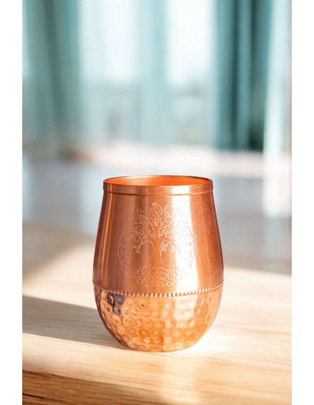 Baum des Lebens - Symbol für Hoffnung und eine glückliche Zukunft Wasser Becher aus Kupfer mit Yggdrasil - Baum des Lebens - 450 Baum des Lebens - Symbol für Hoffnung und eine glückliche Zukunft Wasser Becher aus Kupfer mit Yggdrasil - Baum des Lebens - 450