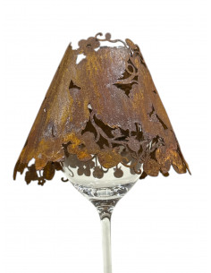 Weinglas Lampenschirm Weinglas Lampenschirm Brombeerranke - Höhe 13 cm 
Höhe 13 cm
kreatives Upcycling alter Weingläser
beson 2