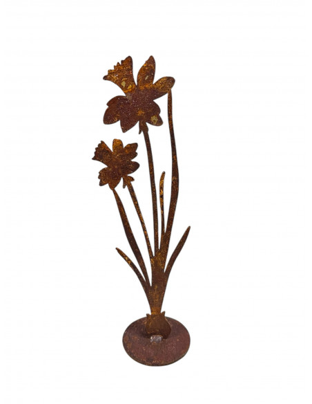Frühlingsdeko Dekorative Narzisse aus Edelrost auf einer Standplatte - Höhe 23 cm 
Höhe 23 cm
 Frühlingsdeko Dekorative Narzisse aus Edelrost auf einer Standplatte - Höhe 23 cm 
Höhe 23 cm