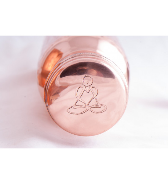 Baum des Lebens - Symbol für Hoffnung und eine glückliche Zukunft XL Trinkflasche aus Kupfer - 900 ml - mit Baum des Lebens Moti