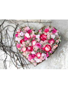 Start Liegendes Pflanzherz mit Rand - Breite 43 cm Breites, liegendes Herz mit Rand
Breite 43 cm
Länge 37 cm
T 8,6 cm
Id