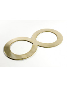 Start Liegende Acht aus Messing - Länge 22 cm - groß - Lemniskate Die liegende Acht ist ein kraftvolles Symbol, das uns an die U