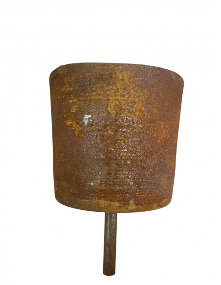 Edelrost Topf 1 - zum Bepflanzen oder als Gartenfackel - mit Hülse 8 mm - 14 cm