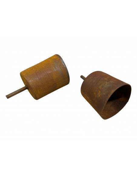 Gartenfackeln Edelstahl Edelrost Topf 1 - zum Bepflanzen oder als Gartenfackel - mit Hülse 8 mm - 14 cm Edelrost Topf mit unglei Gartenfackeln Edelstahl Edelrost Topf 1 - zum Bepflanzen oder als Gartenfackel - mit Hülse 8 mm - 14 cm Edelrost Topf mit unglei