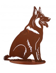 Deko Hunde Edelrost Dekofigur Schäferhund - Max - 60 cm hoch Diese Edelrost-Dekofigur bringt rustikalen Charme in deinen Garten!