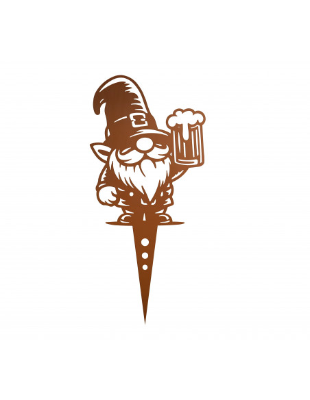 Start Deko Beetstecker - Wichtel - Arvo mit Bier - Höhe 40 cm Dieser lustige Wichtel mit Bier sorgt für rustikalen Stimmung und 
