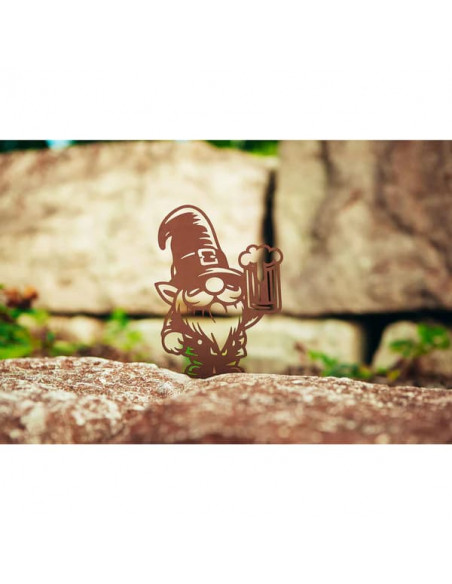 Start Deko Beetstecker - Wichtel - Arvo mit Bier - Höhe 40 cm Dieser lustige Wichtel mit Bier sorgt für rustikalen Stimmung und 