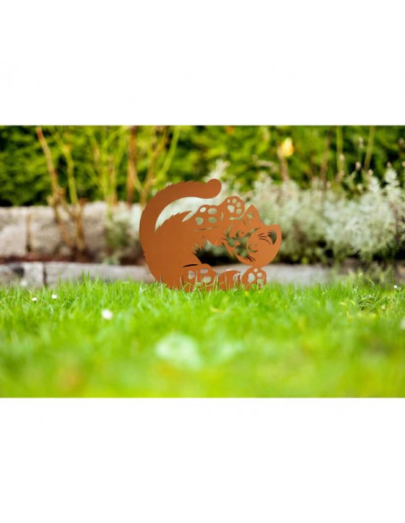Deko Beetstecker - Spielendes Kätzchen - Höhe 45 cm Der Deko Beetstecker "Spielendes Kätzchen" ist 45 cm hoch und aus robu