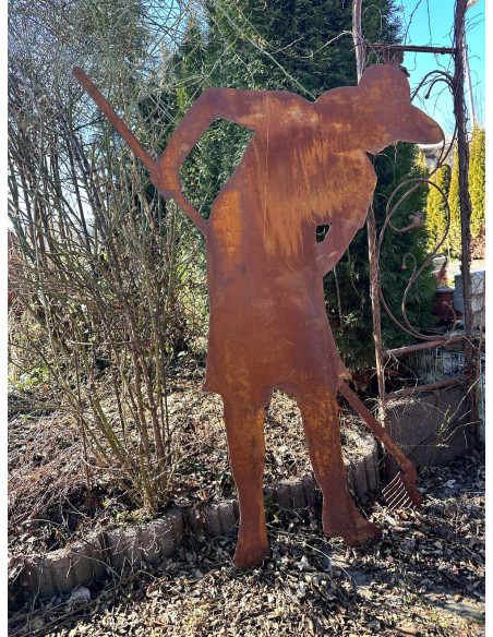 Gärtner Figur Gärtnerin Figur - Flora - mit Rechen - Höhe 175 cm Die lebensgroße Gärtnerin Figur Flora ist die weibliche Ergänzu