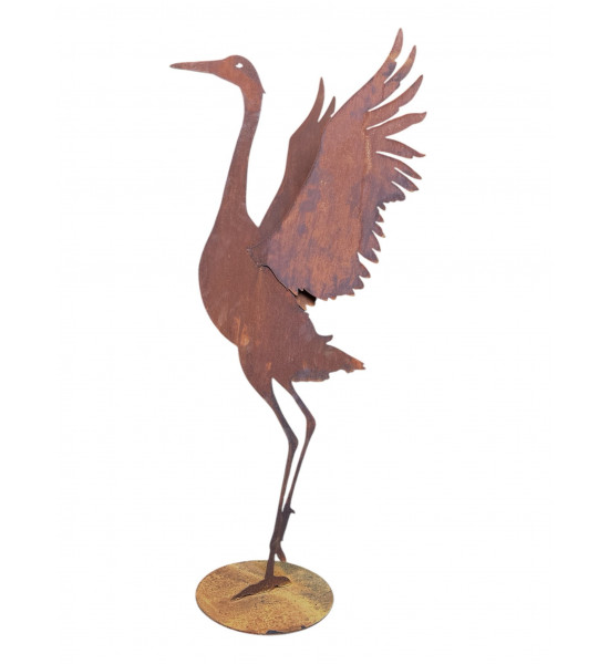 Adler, Falke und Reiher Kranich stehend auf Platte mit gespreizten Flügeln - Höhe 102 cm 
Höhe 102 cm
Breite 49 cm
mit gespre