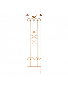 Rankhilfe Metall - Rankgitter und Rankgerüste Rankgitter Metall mit 2 Spitzen und 1 Vogel - 170 cm hoch - 38 cm breit Höhe 170 c