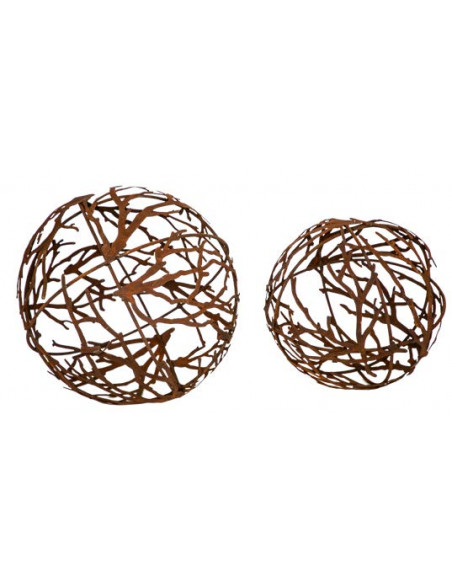 Start Kugel aus Ästen und Rundstahl - Ø 50 cm 