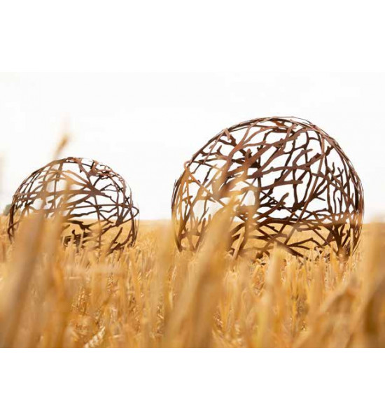 Start Kugel aus Ästen und Rundstahl - Ø 50 cm 