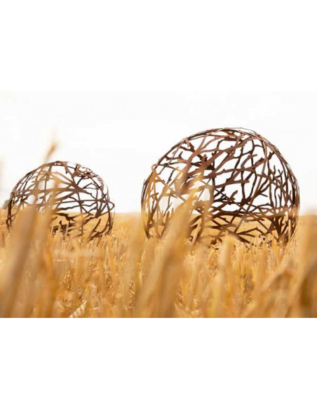 Start Kugel aus Ästen und Rundstahl - Ø 50 cm 