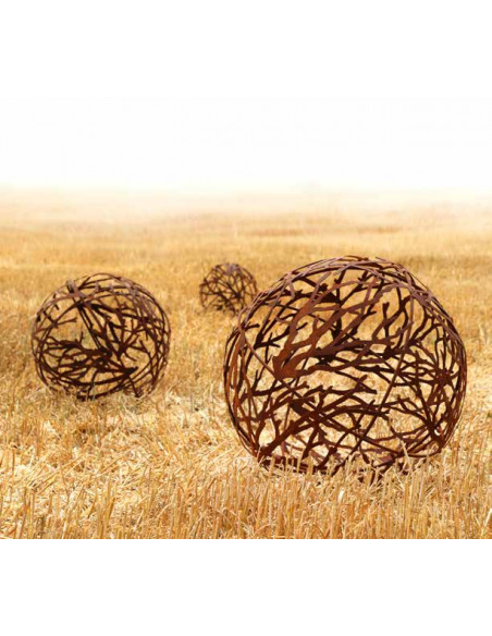 Start Kugel aus Ästen und Rundstahl - Ø 50 cm 