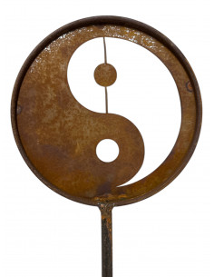 Start Gartenstecker Yin-Yang - Ø 17 - 160 cm hoch 
Höhe 160 cm
Ø 17 cm
Das Unendlichkeitszeichen steht für Ewigkeit, Verbun