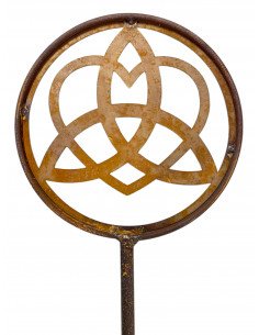 Gartenstecker Gartenstecker keltischen Triquetra - Ø 17 - 160 cm hoch 
Höhe 160 cm
Ø 17 cm
Die Triquetra, auch als keltisch