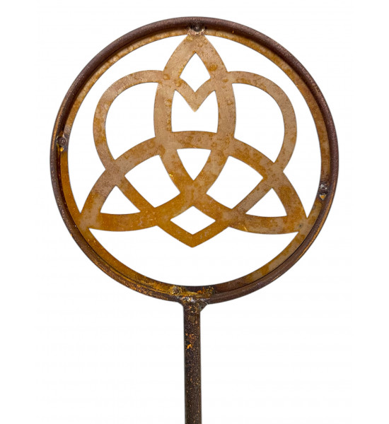 Gartenstecker Gartenstecker keltischen Triquetra - Ø 17 - 160 cm hoch 
Höhe 160 cm
Ø 17 cm

Die Triquetra, auch als keltisch