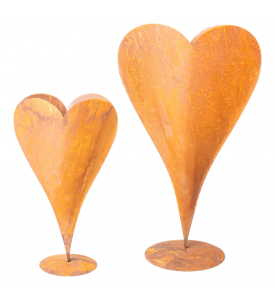 Herzige Dinge - Edelrost Dekoherzen großes Edelrost Metallherz zum Bepflanzen - 72 cm Hoch 
Höhe 72 cm
Breite 34 cm
Standplat