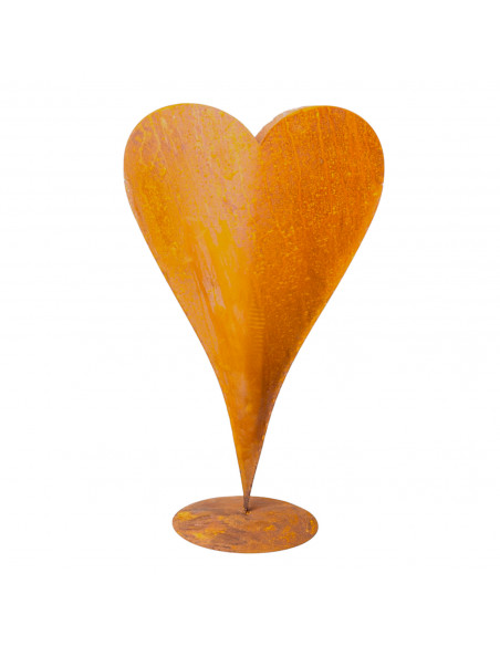 Herzige Dinge - Edelrost Dekoherzen großes Edelrost Metallherz zum Bepflanzen - 72 cm Hoch 
Höhe 72 cm
Breite 34 cm
Standplat