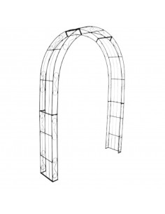 Rosenbogen Metall Rosenbogen Metall - Advance -140 cm breit - 230 cm hoch - oben Rund Klassischer stabiler Rosenbogen aus Metall