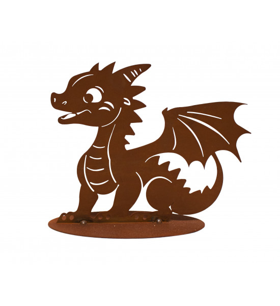 Drachen Figuren süßer Baby Drache - Suki - für den Garten - 25 cm breit 
Höhe: 20 cm
Breite: 25 cm
