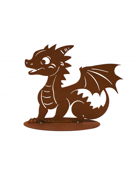 Drachen Figuren süßer Baby Drache - Suki - für den Garten - 25 cm breit 
Höhe: 20 cm
Breite: 25 cm
