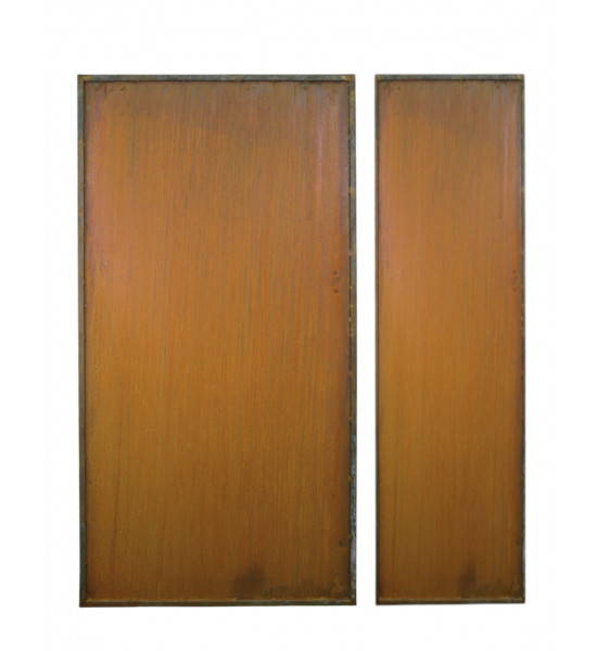 Sichtschutz Schmal bis 50 cm schmale 50 cm breite Metall Sichtschutzwand geschlossen - Höhe 200 cm 
Modern und zeitlos ist eine