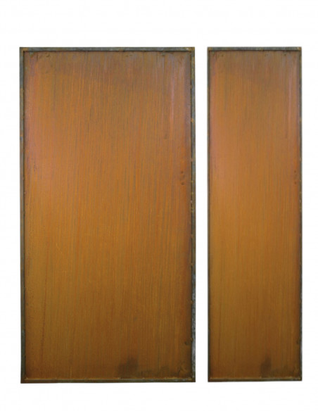 Sichtschutz Schmal bis 50 cm schmale 50 cm breite Metall Sichtschutzwand geschlossen - Höhe 200 cm 
Modern und zeitlos ist eine