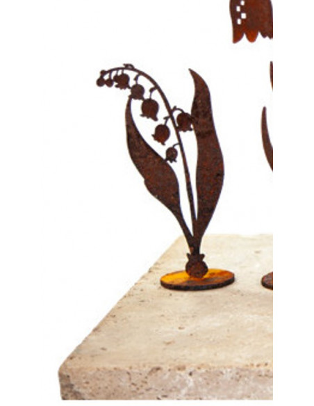 Maiglöckchen 16,5 cm hoch Frühlingsblüher DekoBlume - auf Platte