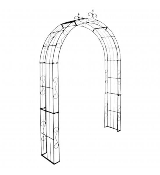 Rosenbogen Metall Rosenbogen spitz ADVANCE klein rost 140 cm 