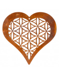 Deko Herz - Mandala -  zum Hängen - Ø 20 cm