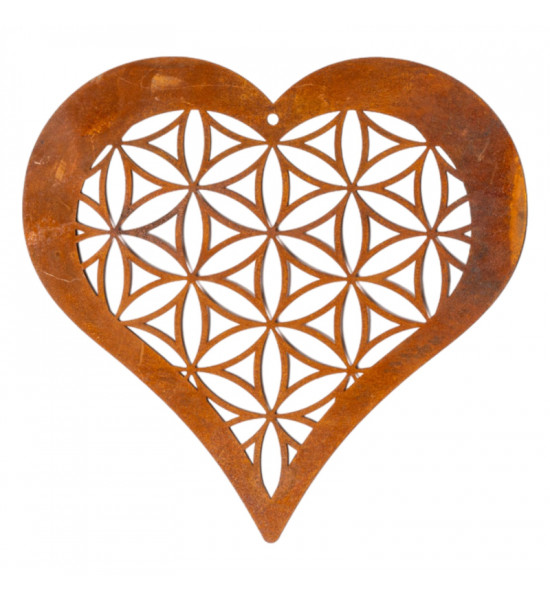 Deko Herz - Mandala -  zum Hängen - Ø 20 cm