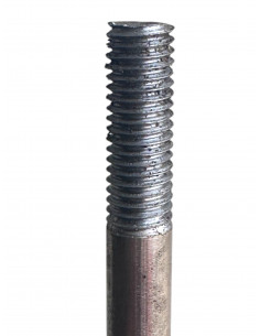 Untergestelle für Glasblumen 120 cm Eisenstange mit Gewinde für Glaskugeln - Doppelfuß 
oben Gewinde 8 mm
Doppelstecker unten
 2
