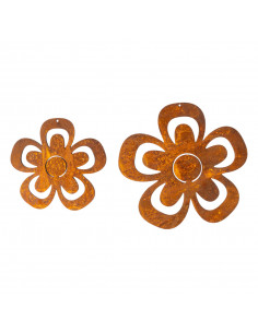 Metall Blume Ø 14 cm - zum Hängen 14x13x0,08 cm 2