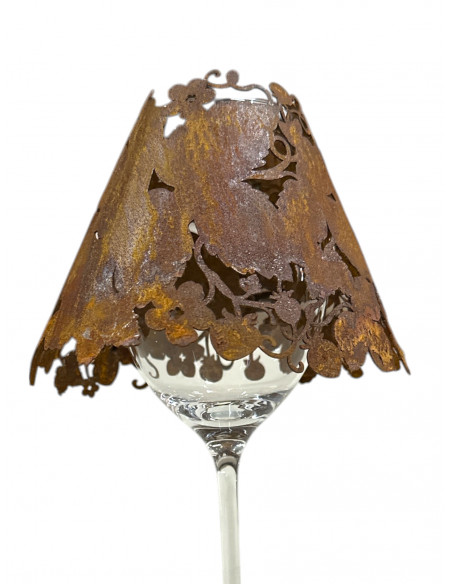 Start Weinglas Lampenschirm Erdbeere h ca. 13cm, d ca. 16cm Start Weinglas Lampenschirm Erdbeere h ca. 13cm, d ca. 16cm