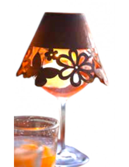 Weinglas Lampenschirm Weinglas Lampenschirm Hippie Blümchen und Schmetterlinge 
Zusammen mit Schwimmkerzen zauberst du einen fr Weinglas Lampenschirm Weinglas Lampenschirm Hippie Blümchen und Schmetterlinge 
Zusammen mit Schwimmkerzen zauberst du einen fr