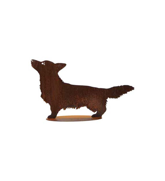 Deko Hund - Corgi - nach oben schauend - Breite 73 cm 
Breite 73 cm
Höhe 41 cm
