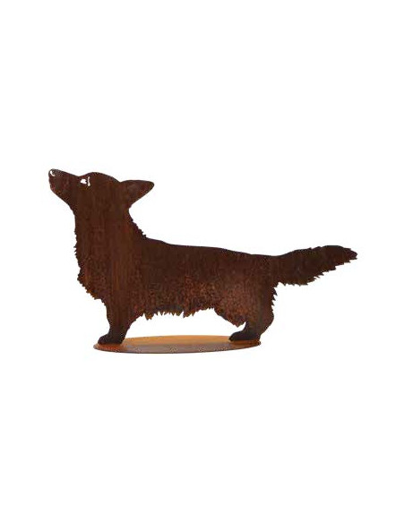 Deko Hund - Corgi - nach oben schauend - Breite 73 cm 
Breite 73 cm
Höhe 41 cm
