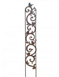 Start Rankgitter Barok mit Vogel 130 cm - kleine Variante - Vogelbarock Rankhilfe
