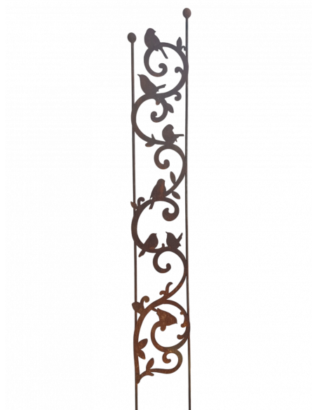 Start Rankgitter Barock mit Vogel Höhe 150 cm - große Rankhilfe 
Höhe 150cm
Breite 21 cm
