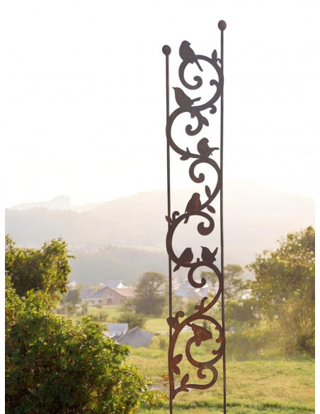 Start Rankgitter Barock mit Vogel Höhe 150 cm - große Rankhilfe 
Höhe 150cm
Breite 21 cm
