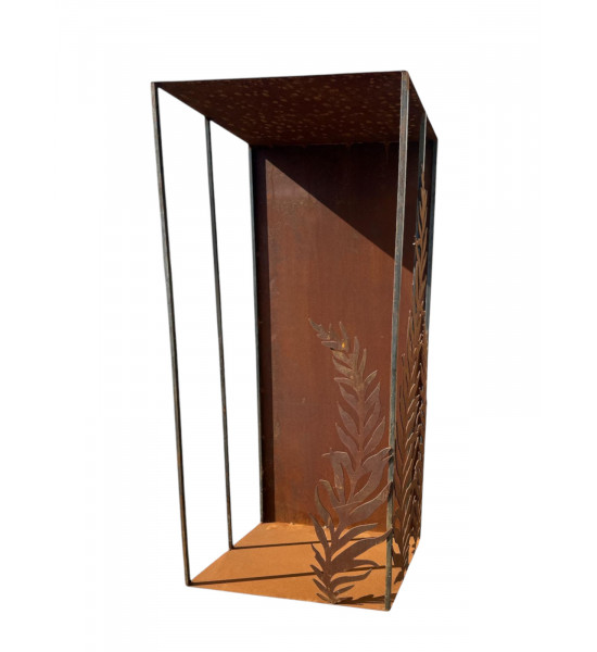 Start Offener Holzstapler mit Farnen auf 2 Seiten 110 cm hoch Kaminholzregal mit Farn

Höhe 110 cm
Breite 55 cm
Tiefe 36 cm
