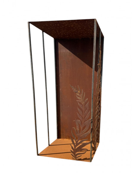 Start Offener Holzstapler mit Farnen auf 2 Seiten 110 cm hoch Kaminholzregal mit Farn

Höhe 110 cm
Breite 55 cm
Tiefe 36 cm
