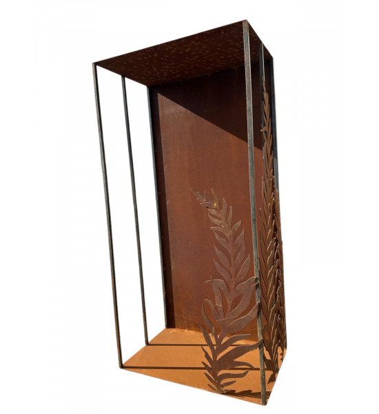 Start Offener Holzstapler mit Farnen auf 2 Seiten 110 cm hoch Kaminholzregal mit Farn

Höhe 110 cm
Breite 55 cm
Tiefe 36 cm
